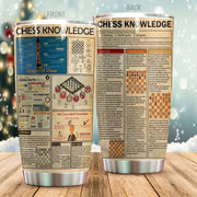 Chess Knowledge Tumbler 20oz 30oz Cup
