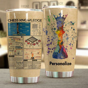 Personalized Name Chess Knowledge Tumbler 20oz 30oz Cup Q310115