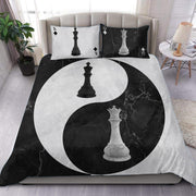Queen King Chess Yin Yang All Over Printed Bedding Set