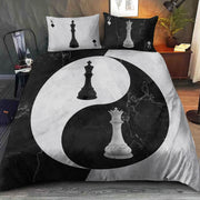 Queen King Chess Yin Yang All Over Printed Bedding Set