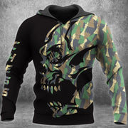 Skull Chess Camo All Over Printed Unisex Shirt