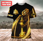 Personalized Name King Chess Luxury All Over Printed Unisex Shirt Q210402