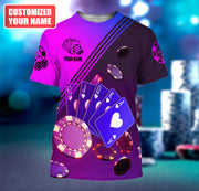 Personalized Name Poker Q20 All Over Printed Unisex Shirt