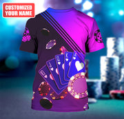 Personalized Name Poker Q20 All Over Printed Unisex Shirt