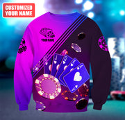 Personalized Name Poker Q20 All Over Printed Unisex Shirt