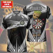 Personalized Name And Logo Gr Darts Black Version All Over Printed Unisex Shirt Q090802