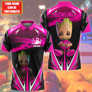 Personalized Name Gr Bowling Pink Version All Over Printed Unisex Shirt Q160502