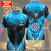 Personalized Name Eagle Darts Teal Version All Over Printed Unisex Shirt Q180806