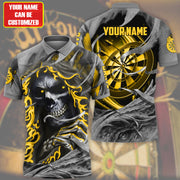 Personalized Name Yellow Reaper Darts All Over Printed Unisex Shirt Q181004