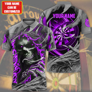 Personalized Name Purple Reaper Darts All Over Printed Unisex Shirt Q181004
