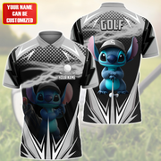 Personalized Name St Golf Black Version All Over Printed Unisex Shirt Q210502