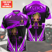 Personalized Name Gr Gym Purple Version All Over Printed Unisex Shirt S010405