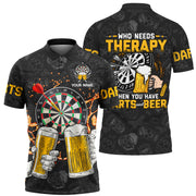 Dart and Beer Personalized Name 3D Shirt For Darts Player S010602