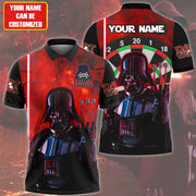 Dart Vader Funny Personalized Name 3D Shirt For Darts Player S020605