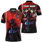 Dart Vader Funny Personalized Name 3D Shirt For Darts Player S020605