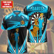 Personalized Name SD Darts Teal Version All Over Printed Unisex Shirt S120405