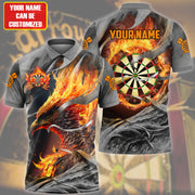 Dartboard Phoenix Personalized Name 3D Shirt For Darts Player S270602