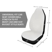 Get in Sit down Shut up Hold on AK53 - Horse Car Seat Covers With Leather Pattern Print Universal Fit Set 2