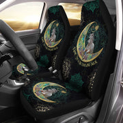 Horse AK66 Car Seat Covers With Leather Pattern Print Universal Fit Set 2