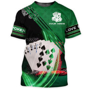 Personalized Name Poker Q37 All Over Printed Unisex Shirt