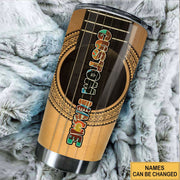 Personalized Name Guitar Knowledge Tumbler 20oz 30oz Cup
