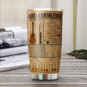 Personalized Name Guitar Knowledge Tumbler 20oz 30oz Cup