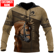 Personalized Name Love Horse 2 All Over Printed Unisex Shirt