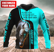 Personalized Name Horse Amen All Over Printed Unisex Shirt