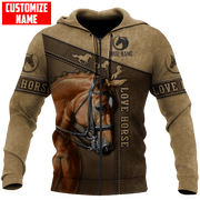 Personalized Name Love Horse 2 All Over Printed Unisex Shirt