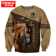 Personalized Name Love Horse 2 All Over Printed Unisex Shirt