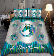 Personalized Name Horse 3D All Over Printed Bedding Set