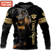 Personalized Name Rottweiler All Over Printed Unisex Shirt