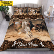 Personalized Name Horses 3D All Over Printed Bedding Set Q240105