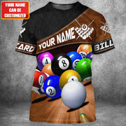 Personalized Name Billiard All Over Printed Unisex Shirt