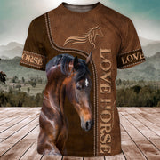 Love Bay Horse All Over Printed Unisex Shirt