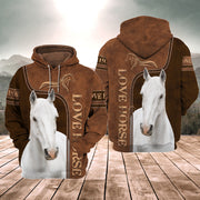 Love White Horse 2 All Over Printed Unisex Shirt