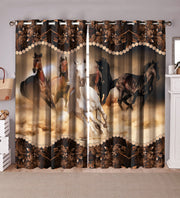 Horse 3D Window Curtains