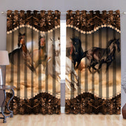 Horse 3D Window Curtains