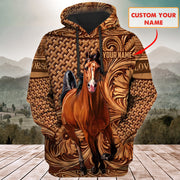 Horse Pattern 3D All Over Printed Unisex Shirt