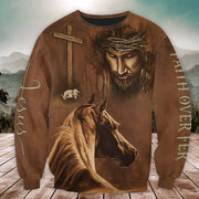 Horse Faith Over Fear All Over Printed Unisex Shirt