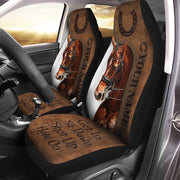 Personalized Name Horse Hold on Car Seat Covers Universal Fit - Set 2