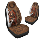 Personalized Name Horse Hold on Car Seat Covers Universal Fit - Set 2