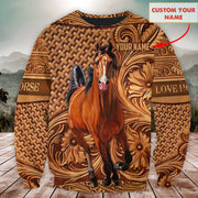 Horse Pattern 3D All Over Printed Unisex Shirt