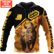 Personalized Name Boar Hunting All Over Printed Unisex Shirt