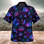 Poker Neon Art Hawaii Shirt