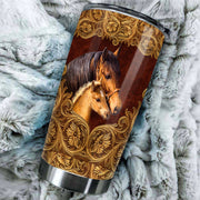 Love Couple Horse Tumbler 20oz 30oz Cup