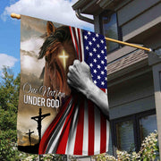 Horse One Nation Under God Flag