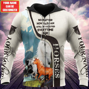 Personalized Name Horse No Matter How Old I Am All Over Printed Unisex Shirt