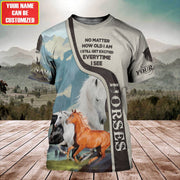 Personalized Name Horse No Matter How Old I Am All Over Printed Unisex Shirt