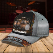 Personalized Name Drum4 Classic Cap - YL97